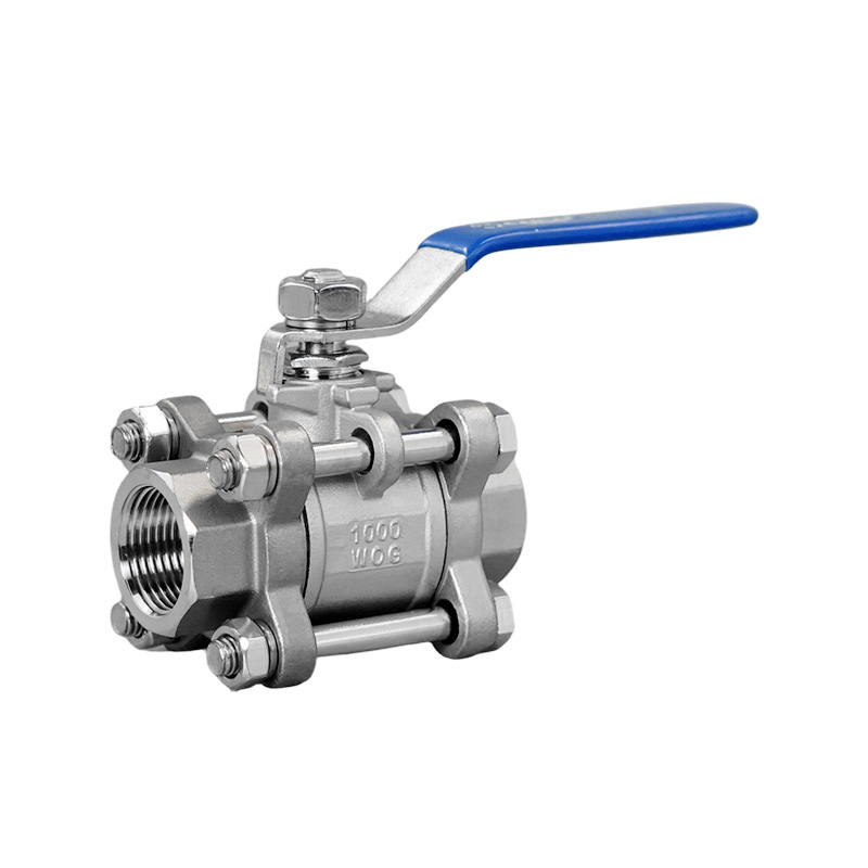 Three Pieces Manual Female Threaded Ball Valve